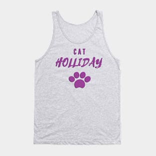 Copy of Cat holiday gift t shirt design Tank Top